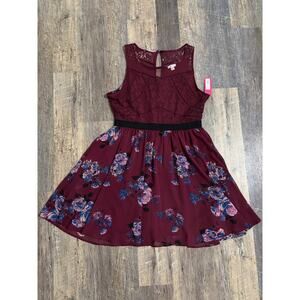 Xhilaration Women's Floral Lace Dress Size Large